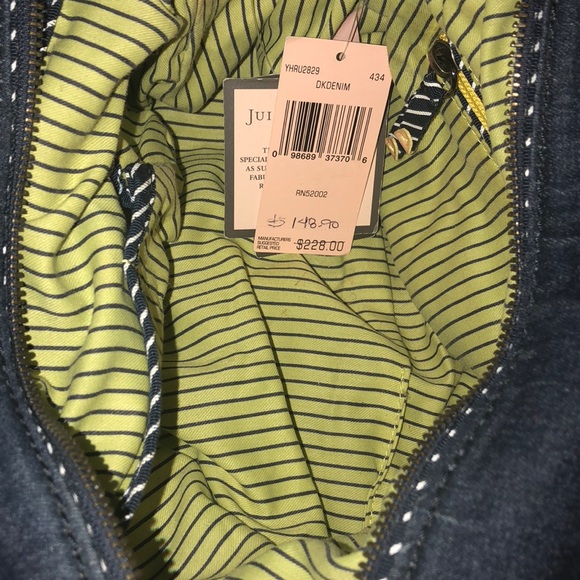Juicy Couture Jeans Handbag with Striped Bows - Picture 3 of 3